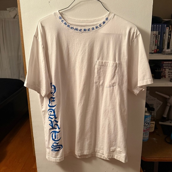Chrome Hearts Other - Chrome Hearts White And Blue Shirt